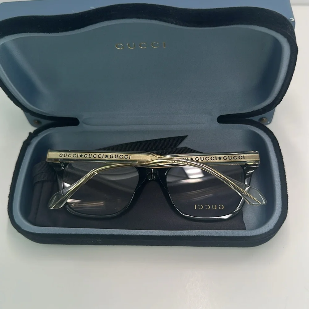 New - Gucci Seasonal Icon GG0566ON Eyeglasses 001 - Crystal